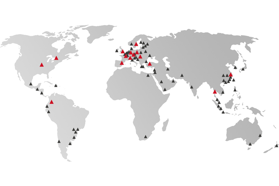En la actualidad, VSM está presente para sus clientes en más de 70 países