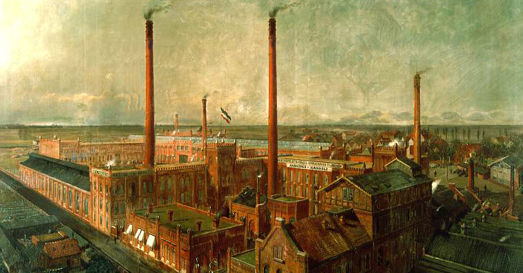 Instalaciones de la fábrica de VSM en 1900